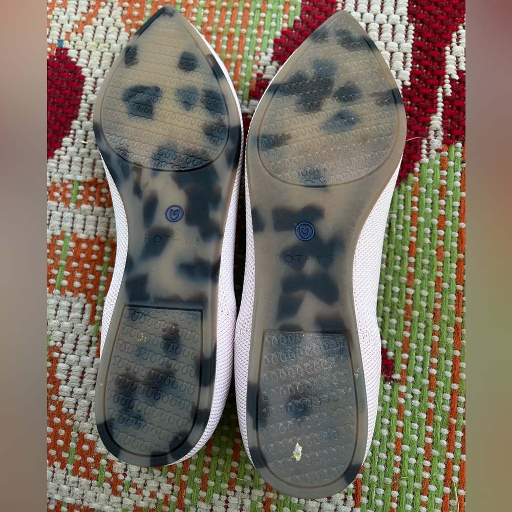 ❌SOLD❌ Rothy's Blush Points w tortoise soles retired ballet pink rose size 8 - Picture 4 of 6